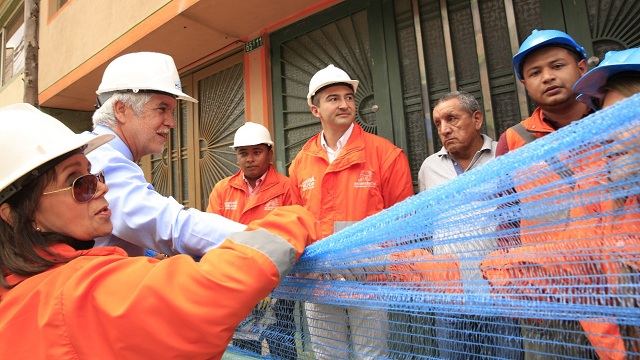 Obras para evitar inundaciones en Engativá - Foto: Alcaldía Mayor de Bogotá/Diego Baumán
